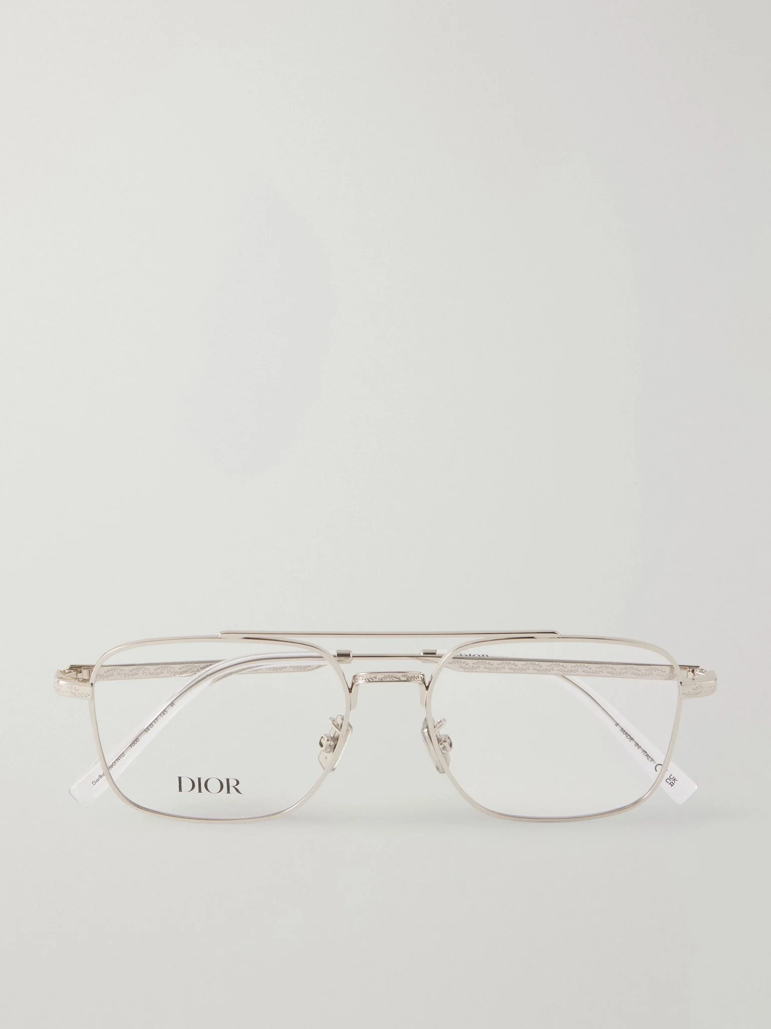 DiorBotanicaO N1U Aviator-Style Silver-Tone Glasses Silver - 1