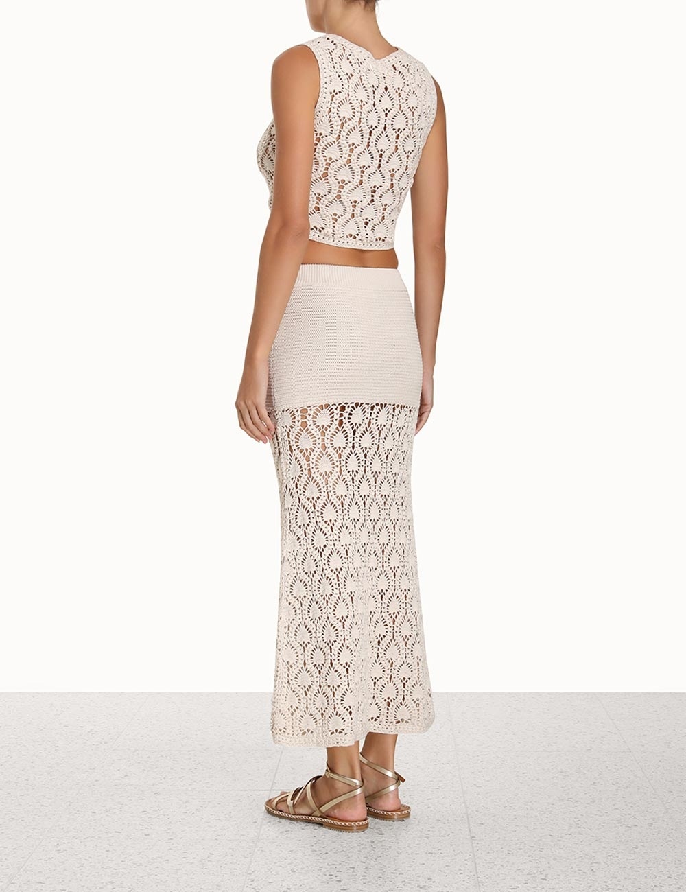 GINGER HAND CROCHET MIDI SKIRT - 4