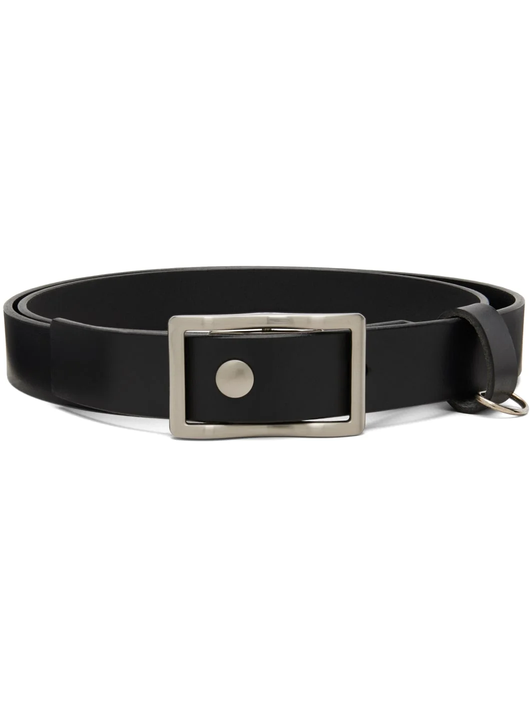 Black Leather Belt - 1