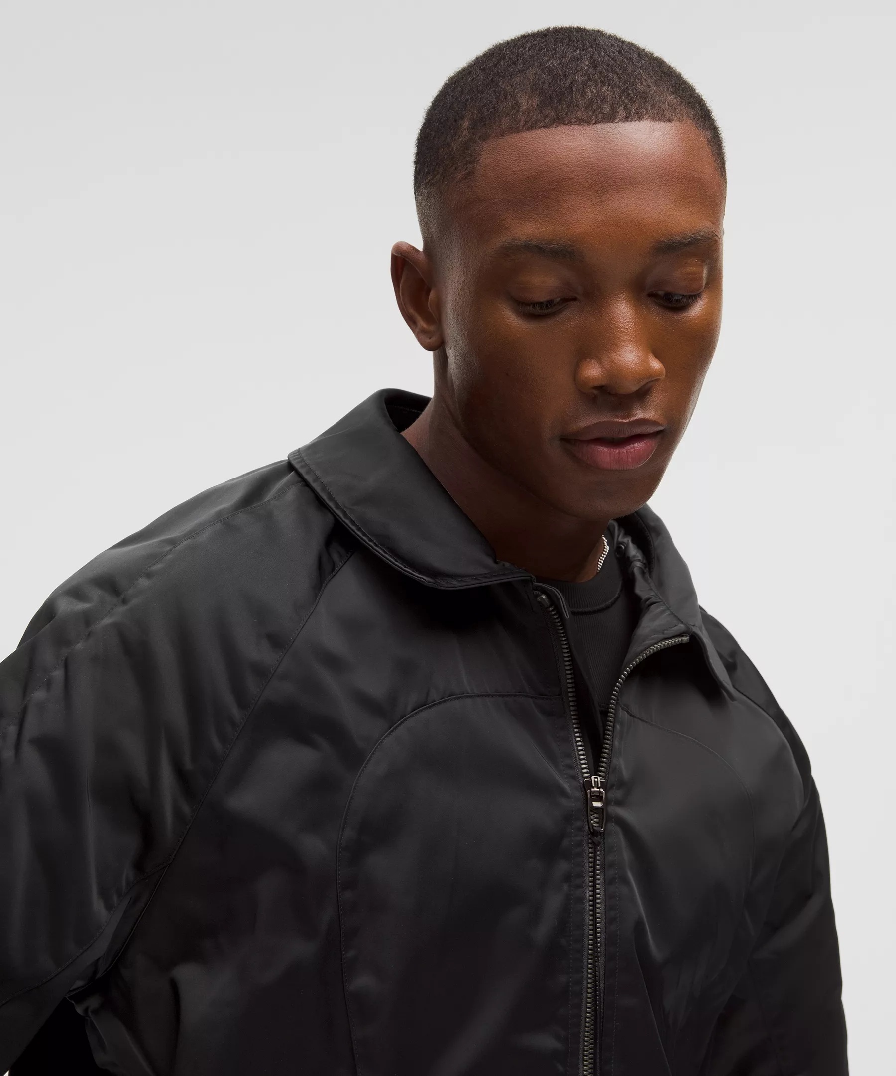 Taffeta Removable-Hood Collared Jacket *SLNSH Collection - 5