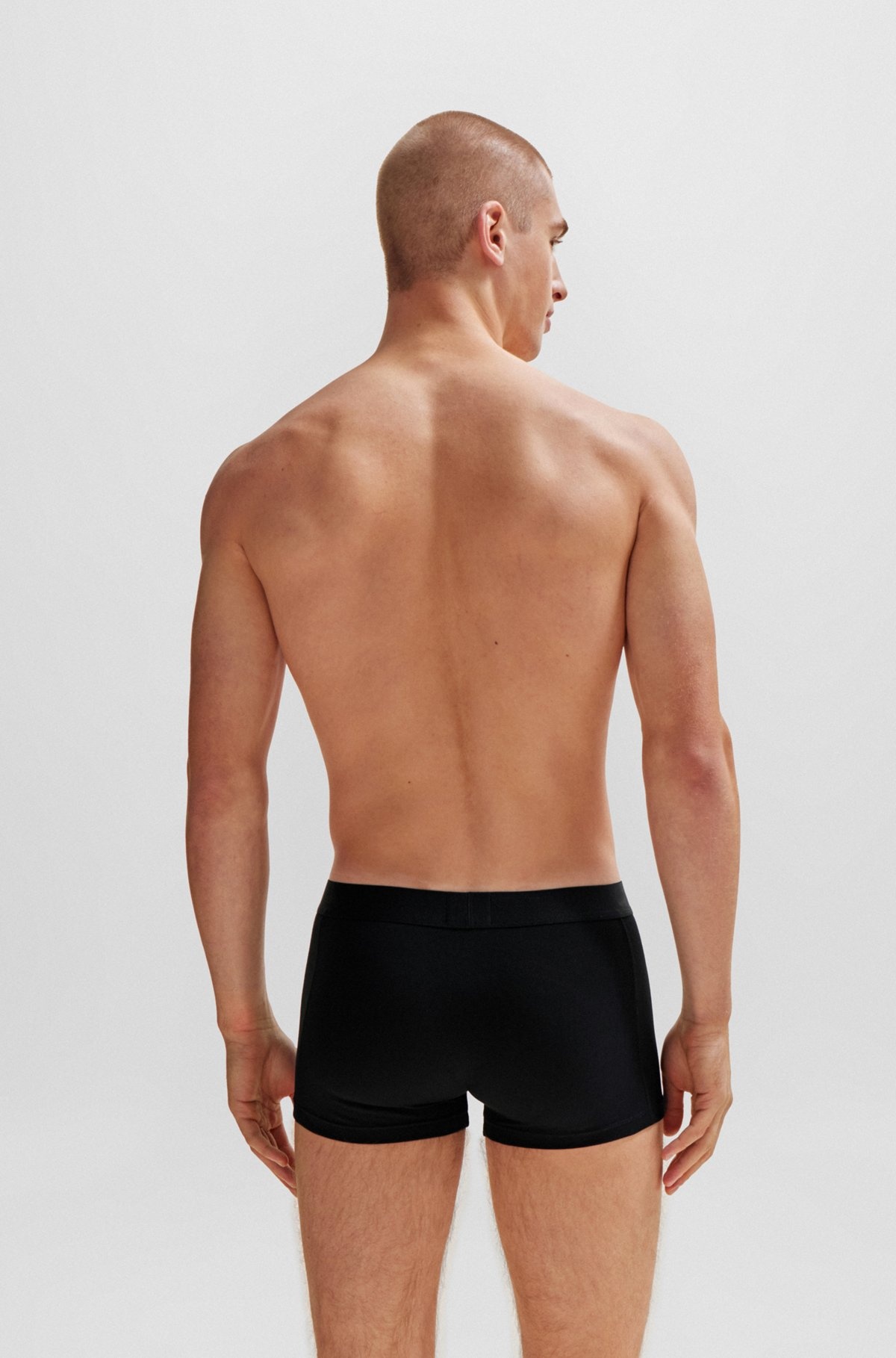 TWO-PACK OF STRETCH-COTTON TRUNKS WITH LOGO WAISTBANDS - 3