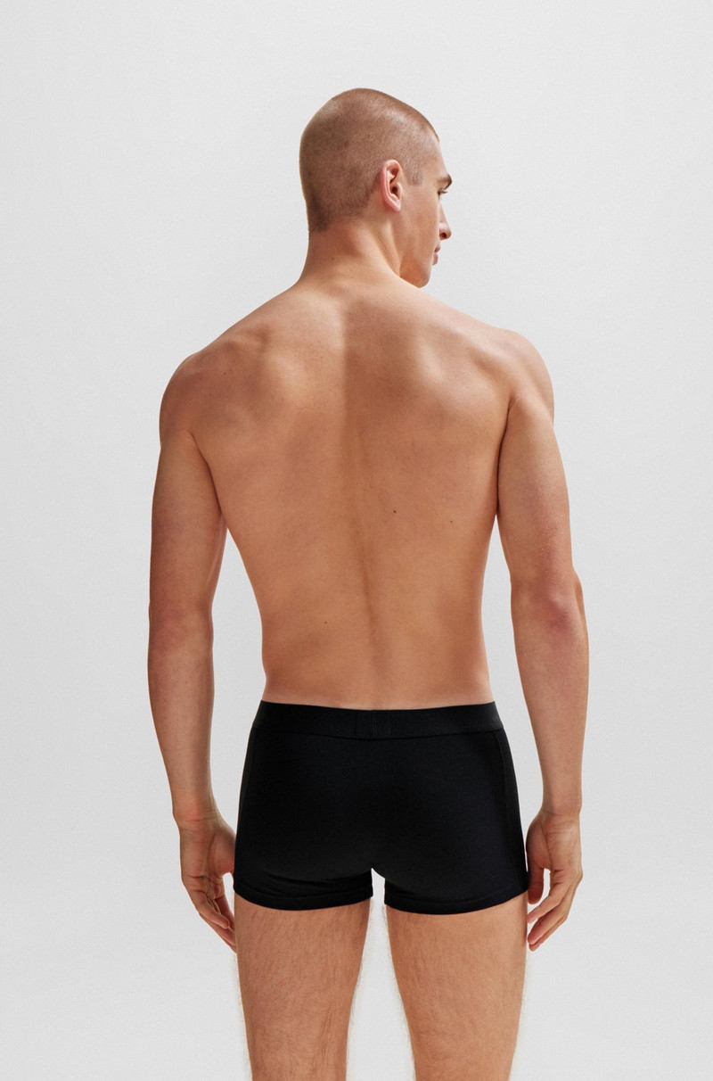 BOSS TWO-PACK OF STRETCH-COTTON TRUNKS WITH LOGO WAISTBANDS outlook