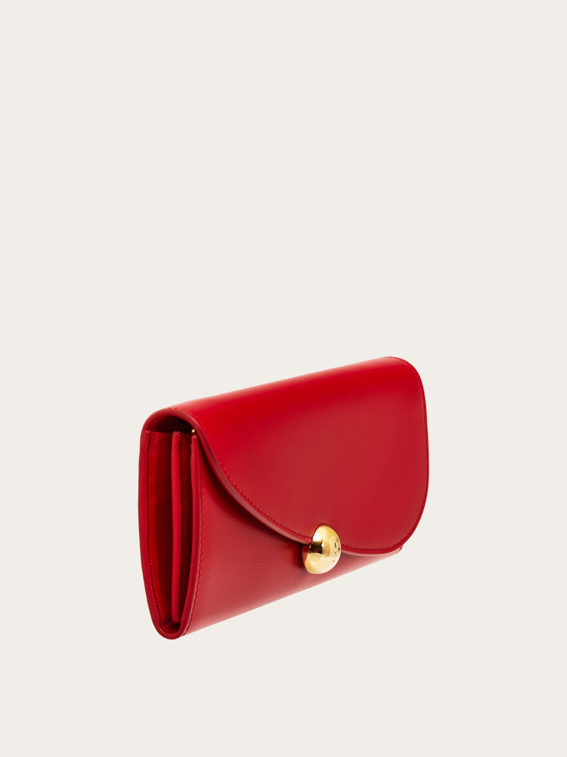 FERRAGAMO Asymmetrical flap wallet outlook