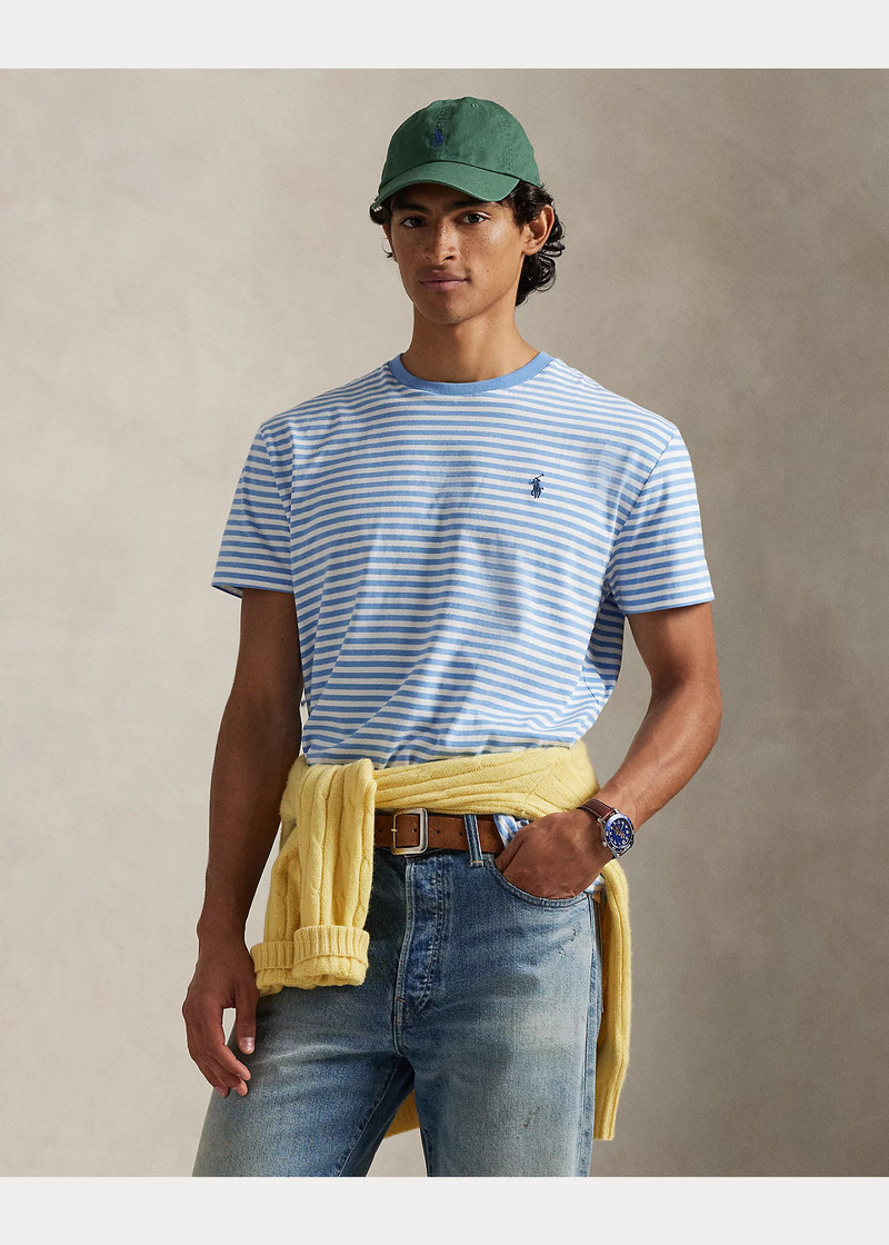 Classic Fit Striped Jersey T-Shirt 2