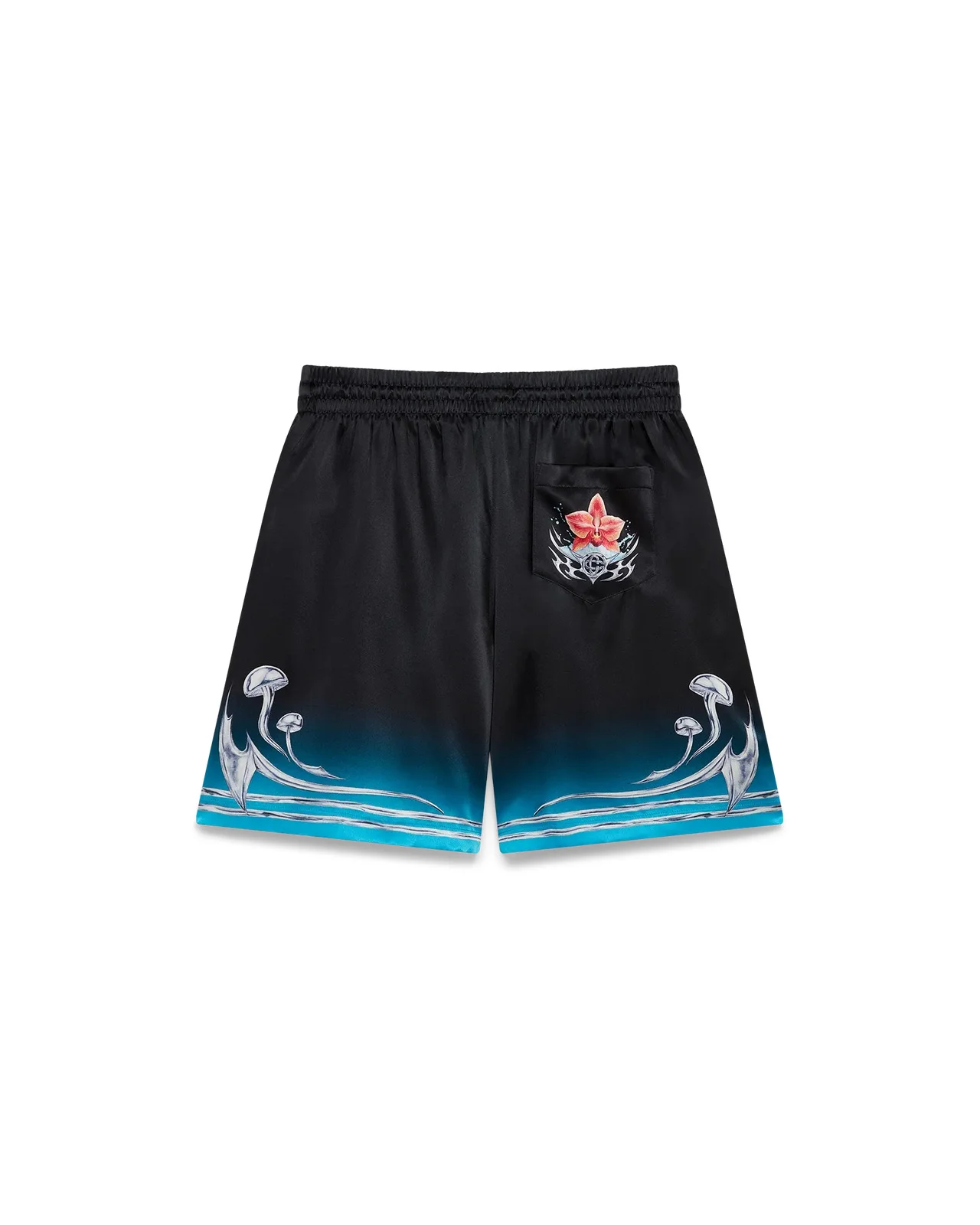 Blades Silk Satin Shorts | Casablanca Paris - 1