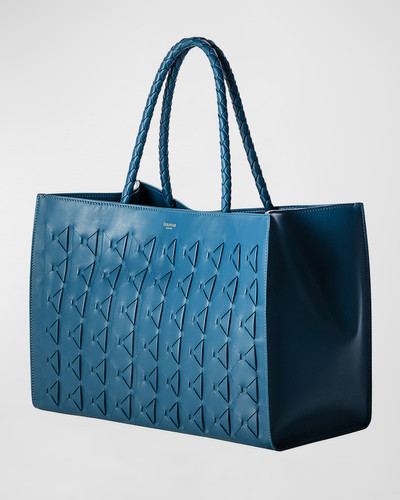 Serapian Mosaic Leather Tote Bag outlook