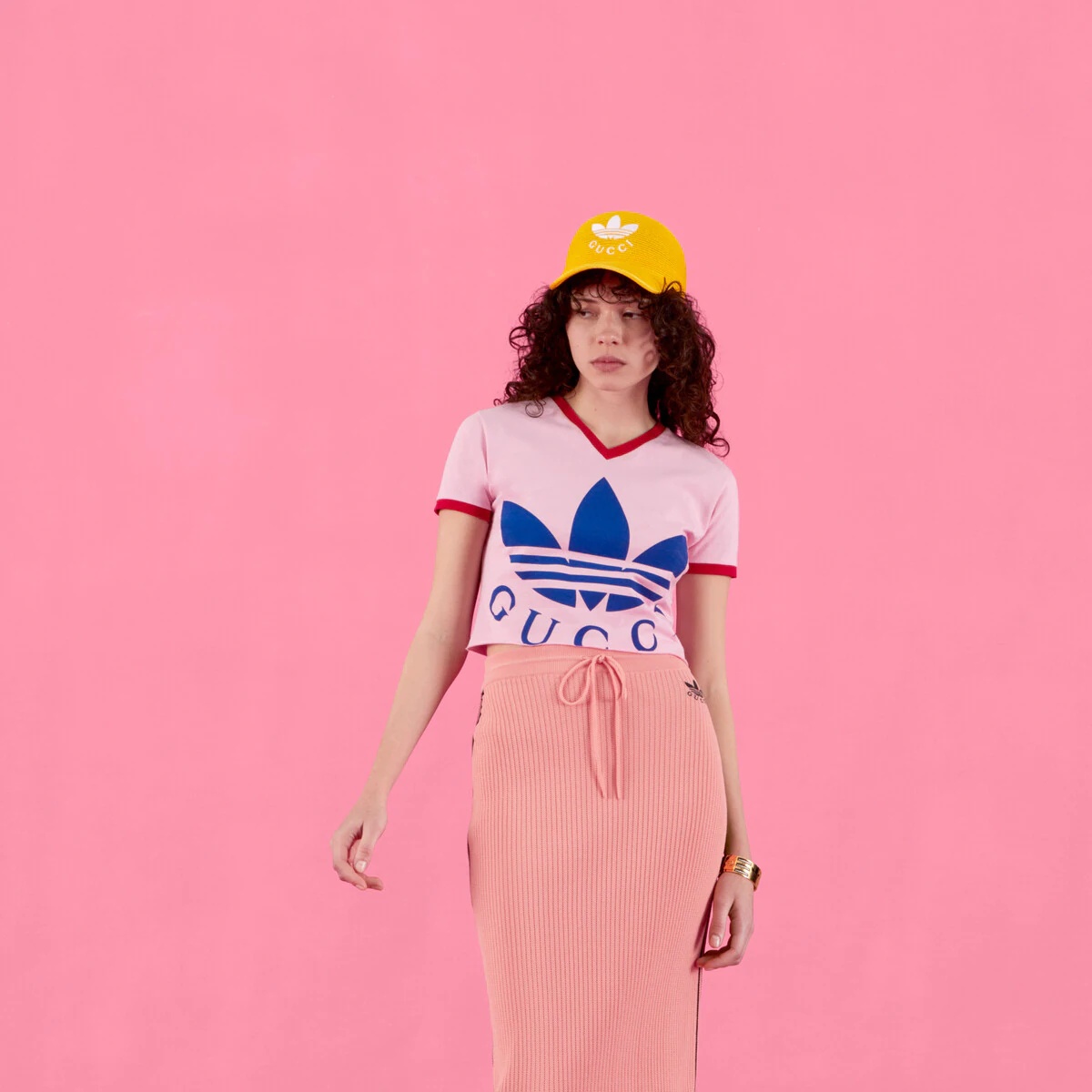 adidas x Gucci cropped T-shirt - 6