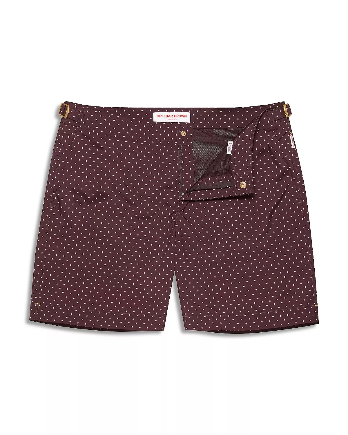 Bulldog Polka Dot 6" Swim Trunks - 6