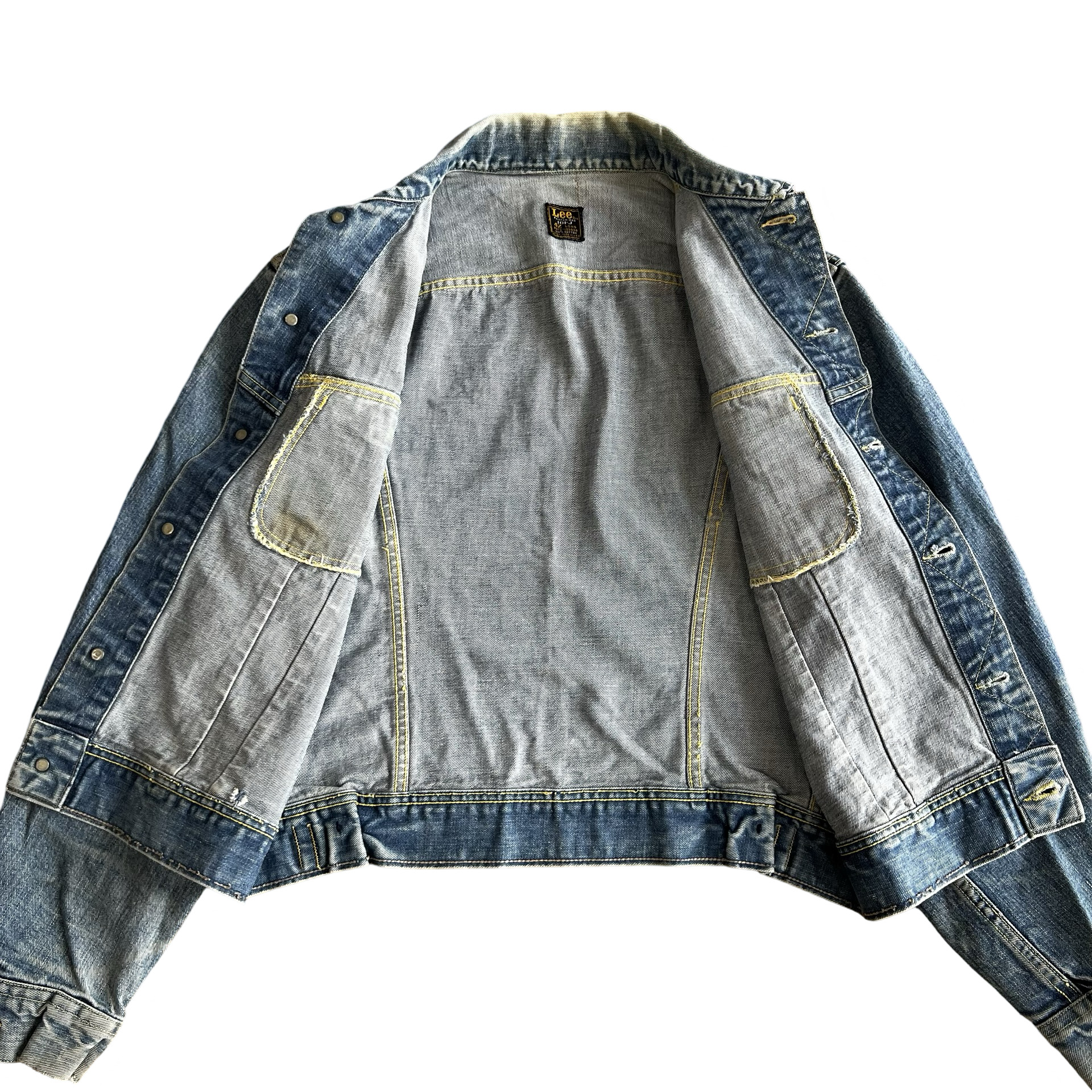 Final Blow - Vintage 1960s Lee Riders 101-J Jean Jacket SZ 42 Long - 5