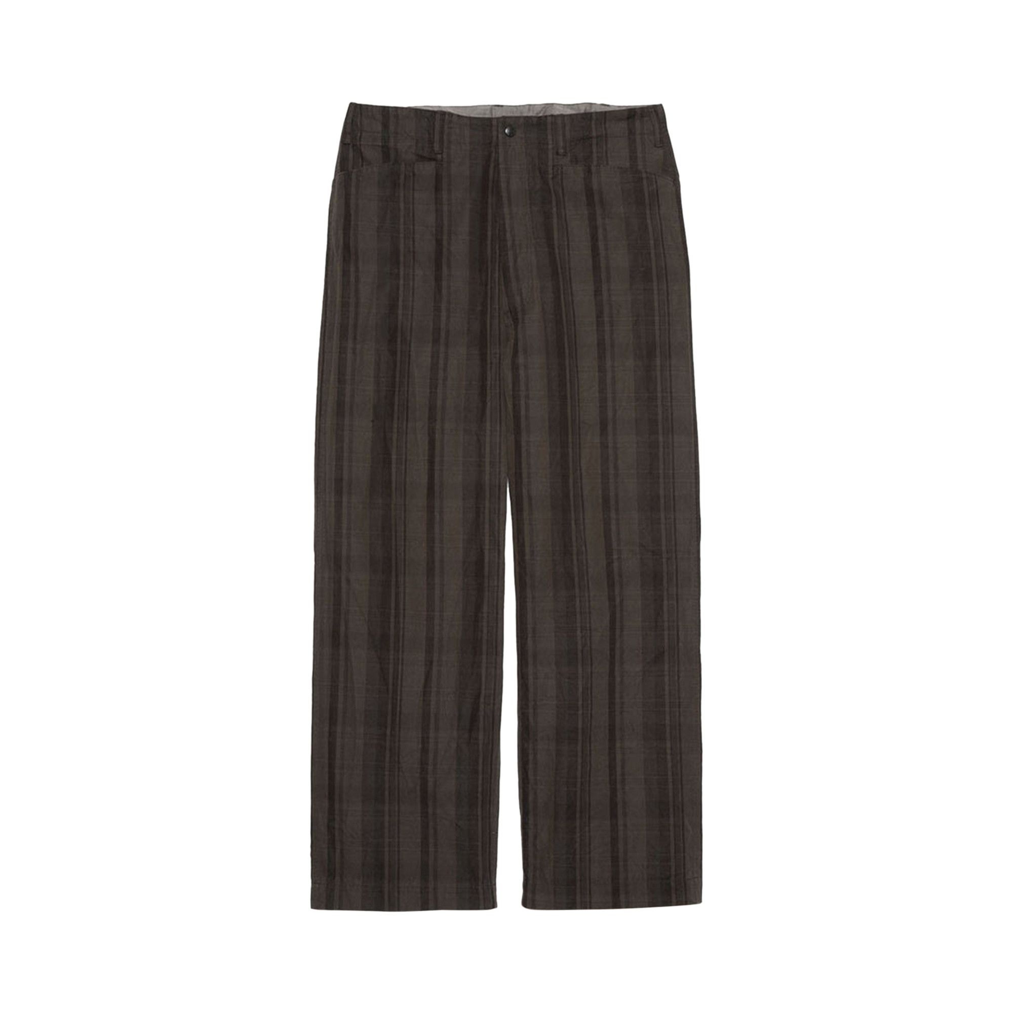 nanamica Plaid Dock Pants 'Brown' - 1