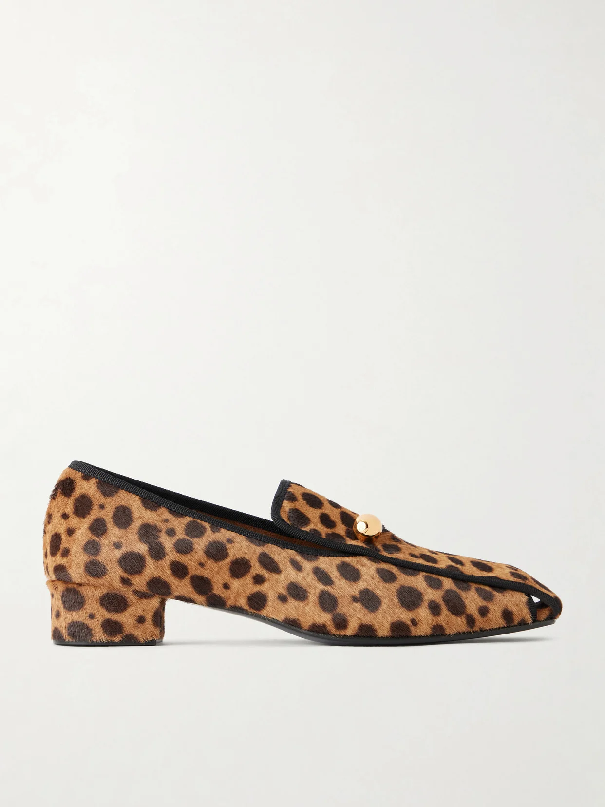 Showtime 30 Leopard-print Pony Hair Loafers - 1