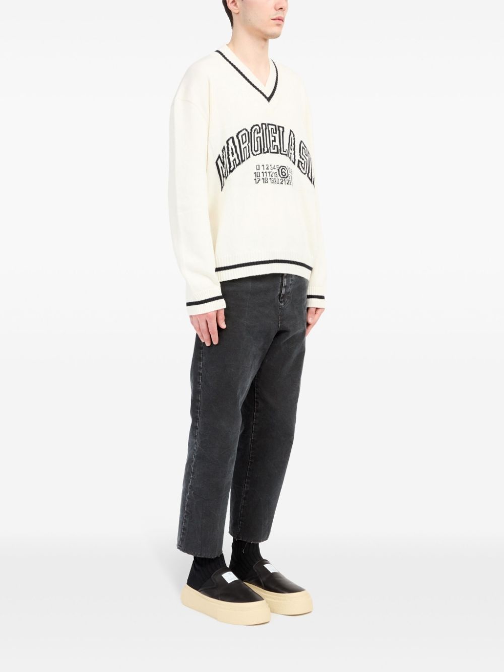 numbers-motif jumper - 3
