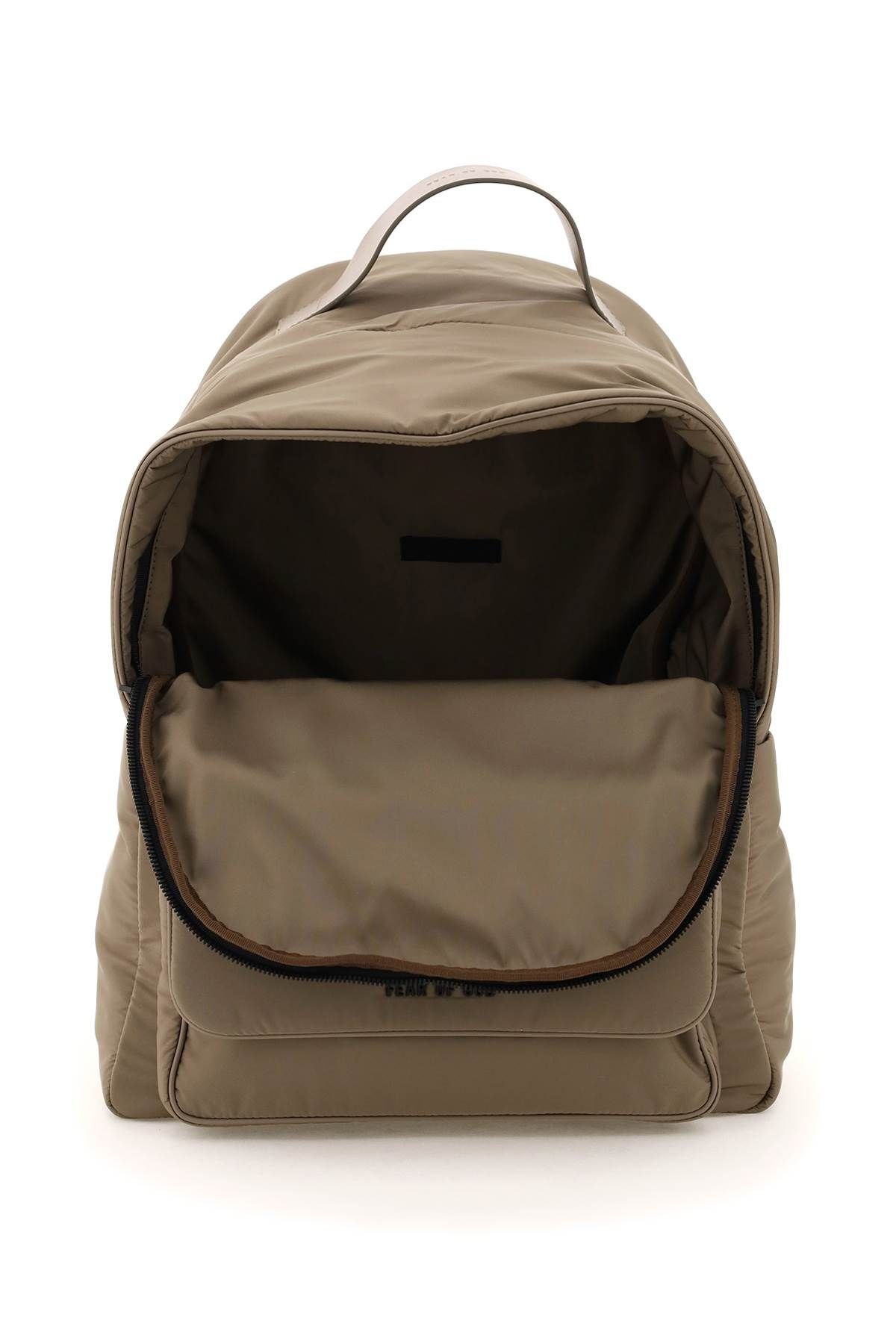 NYLON AND LEATHER BACKPACK - 4