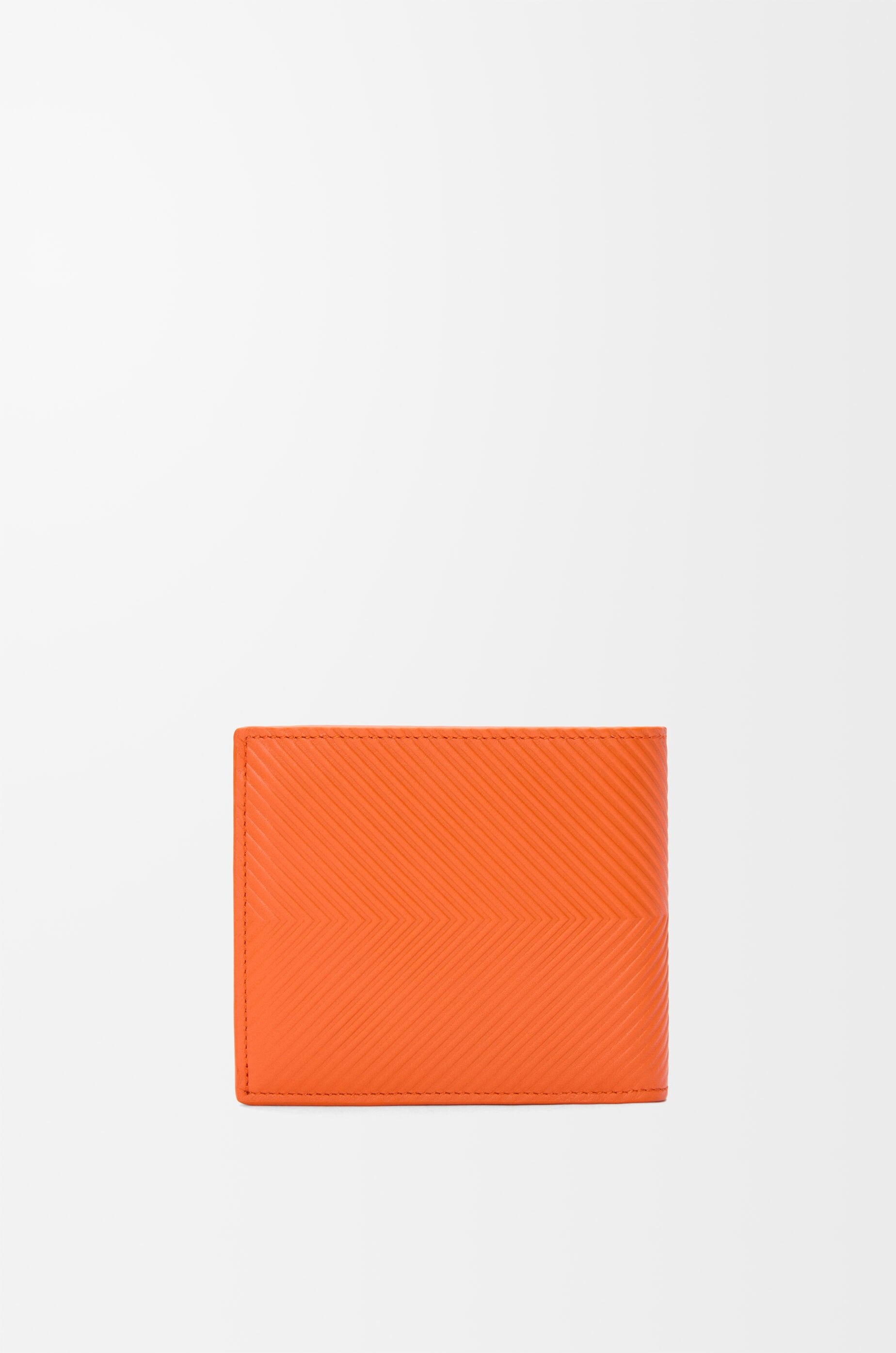 Bifold coin wallet in textured classic calfskin 4