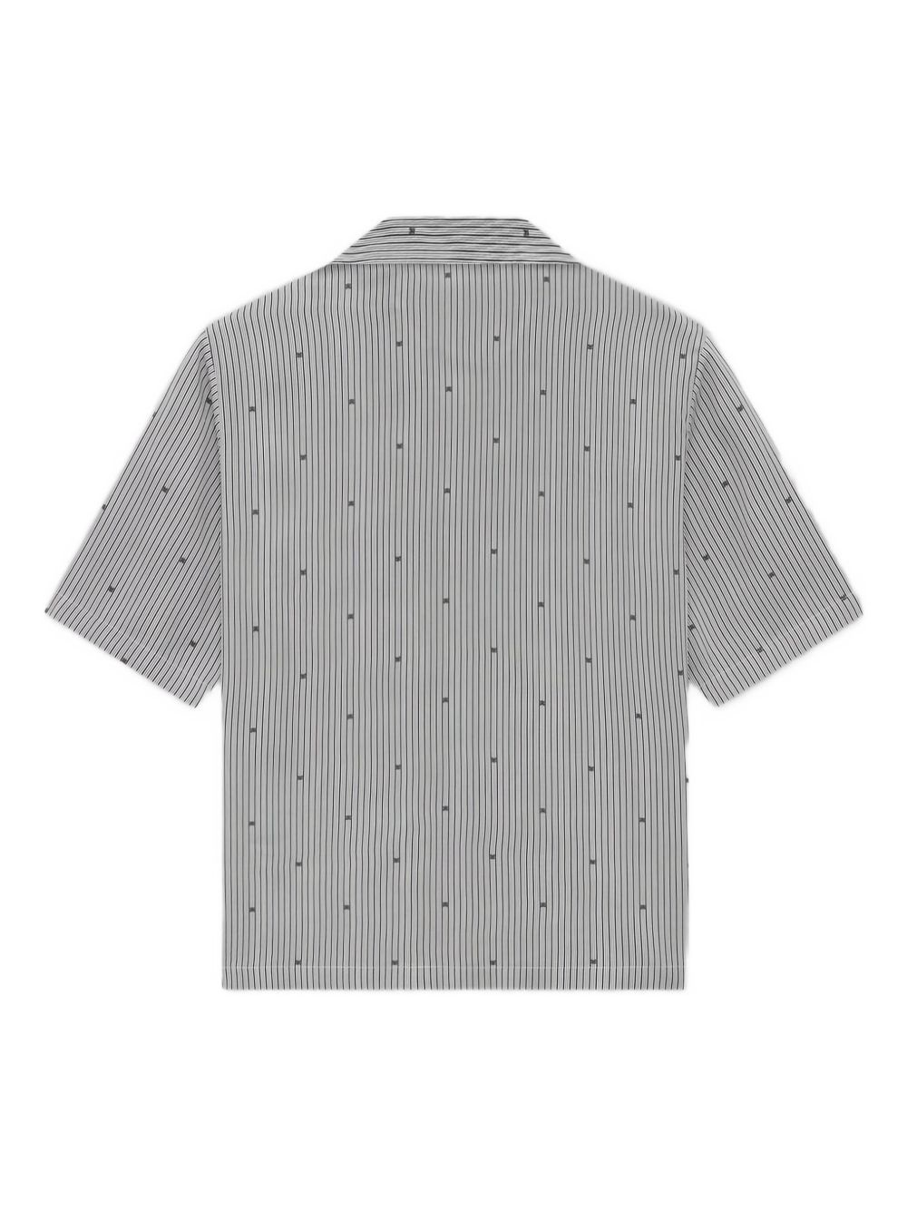 pinstripe camp-collar shirt - 2