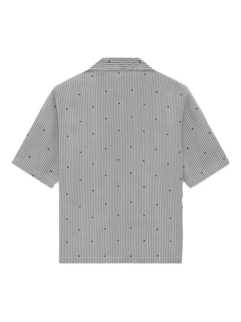 AMIRI pinstripe camp-collar shirt outlook