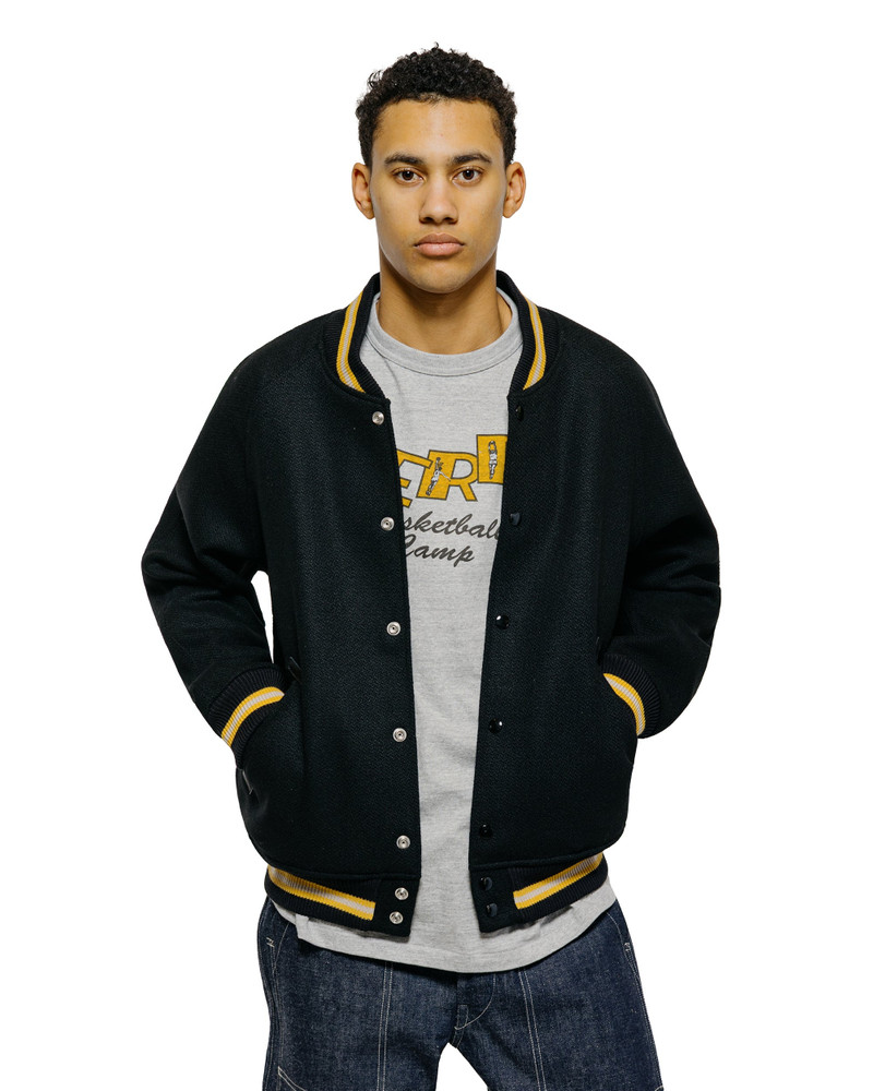 Warehouse & Co. Lot. 2239 1950's Army Varsity Jacket Plain Black outlook