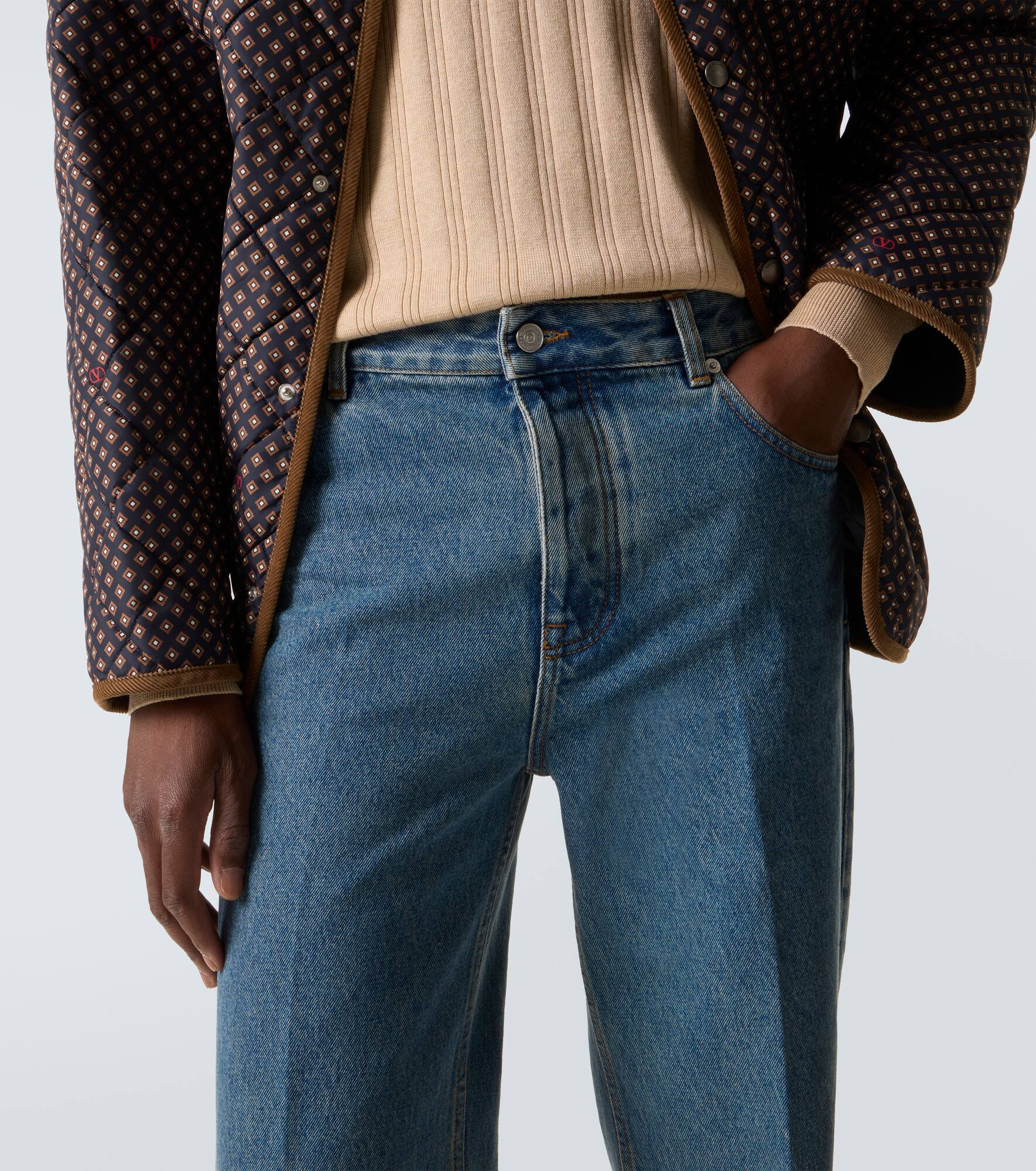 Mid-rise straight jeans - 5