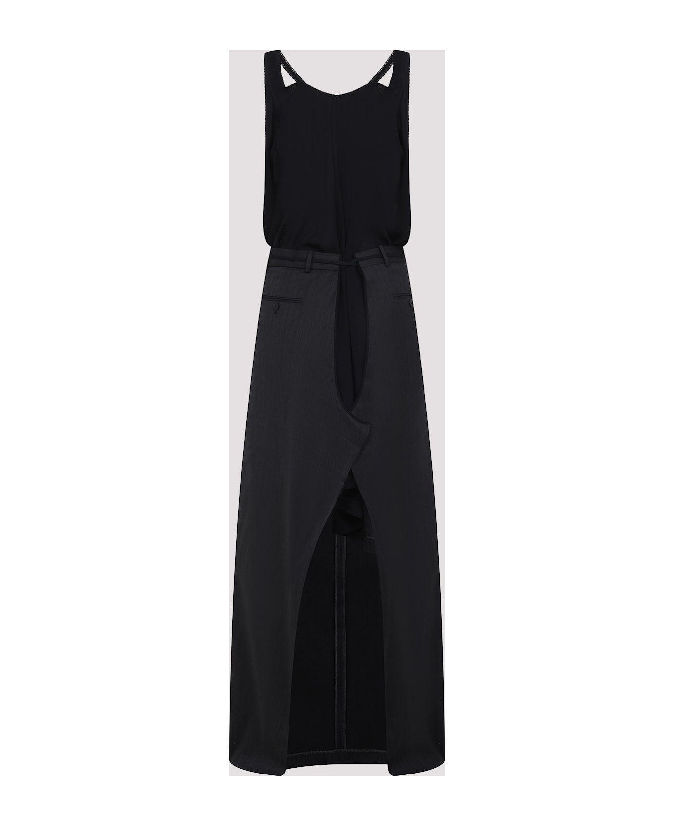 Patched Slip Dress - 4