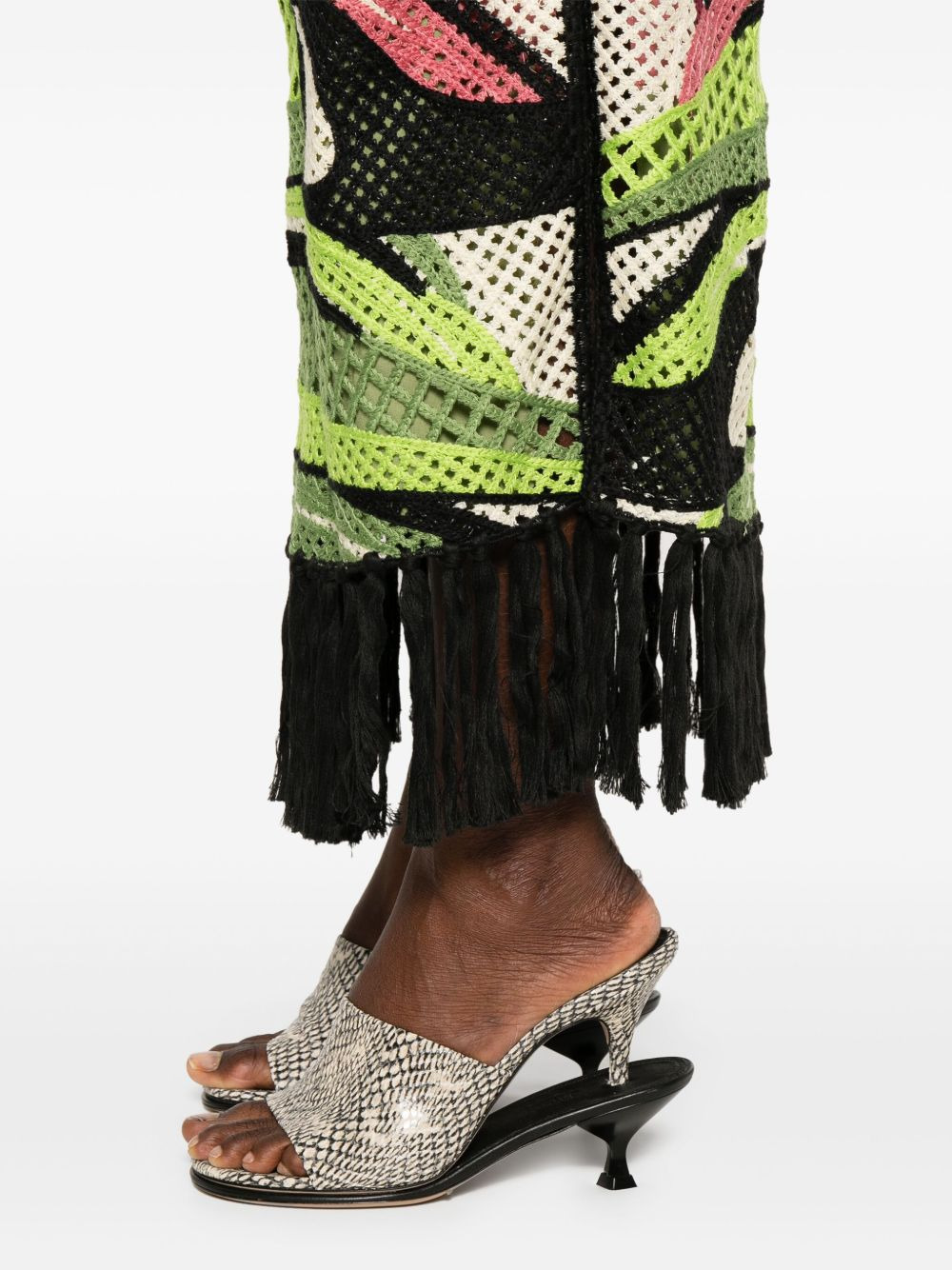 Toucan Tree midi skirt - 5