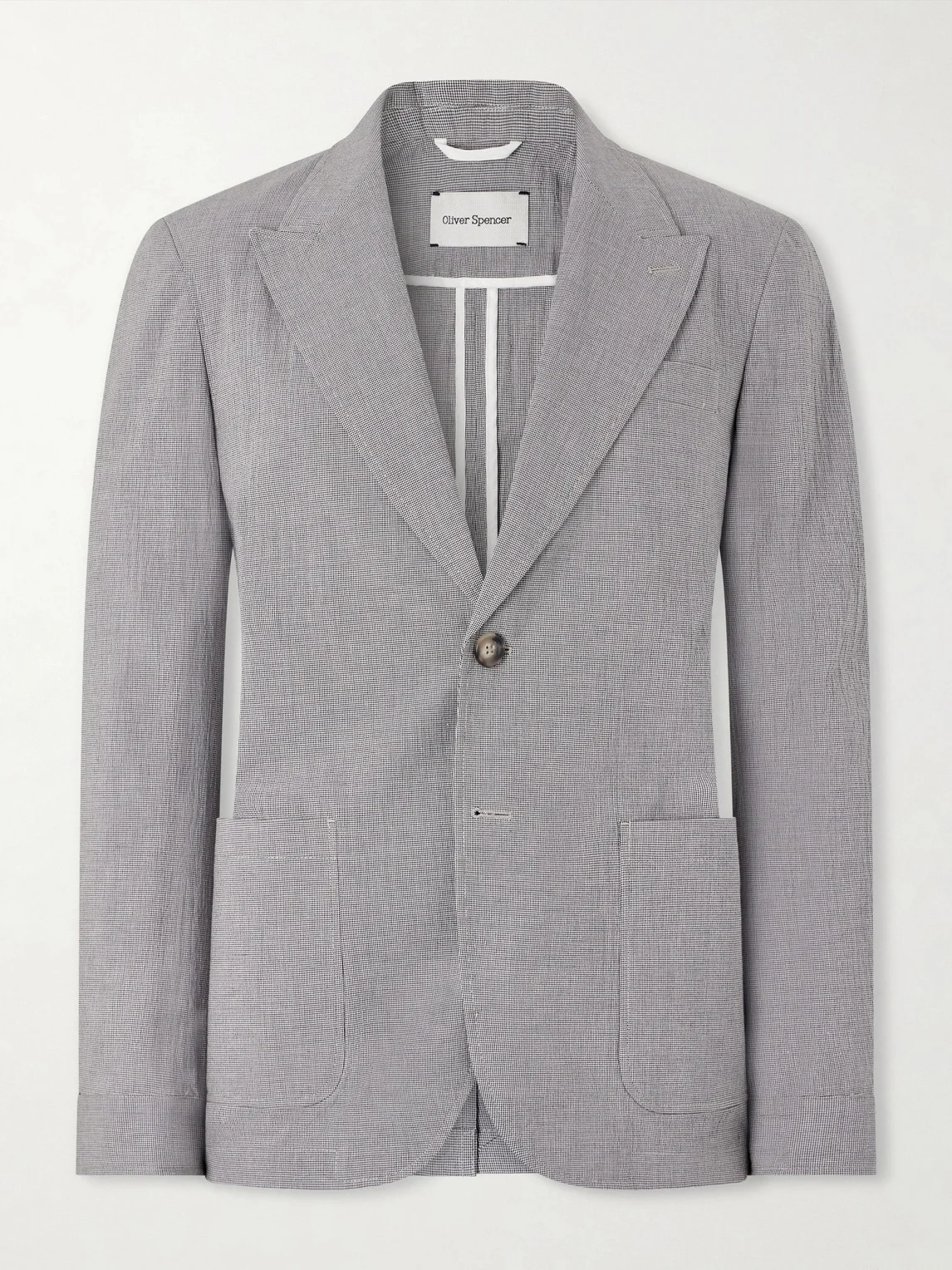 Finsbury Checked Cotton-Blend Seersucker Suit Jacket - 1
