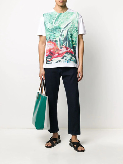 Valentino x Roger Dean Red Dragon T-shirt outlook