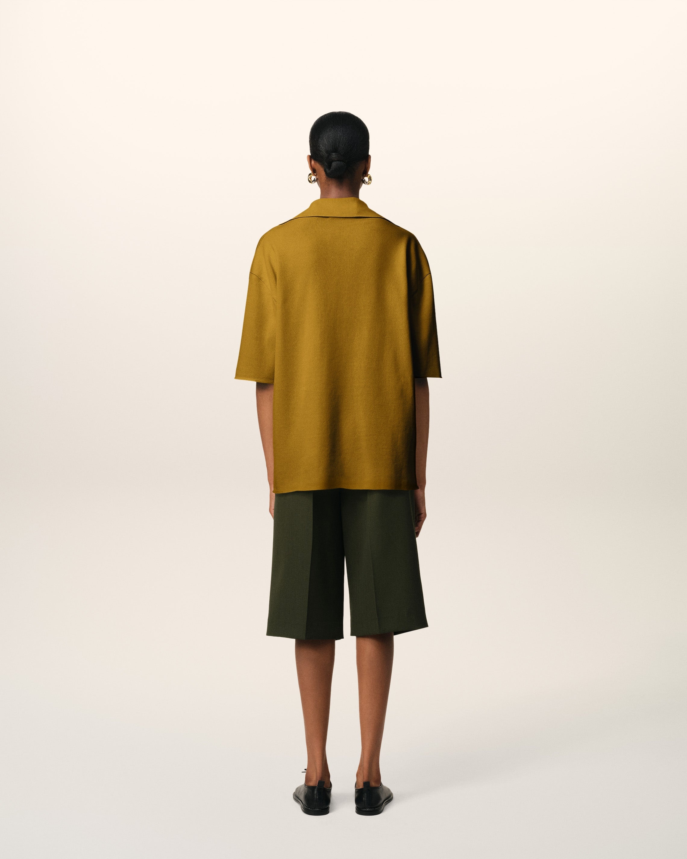 MUSTARD SHORT SLEEVE POLO - 5