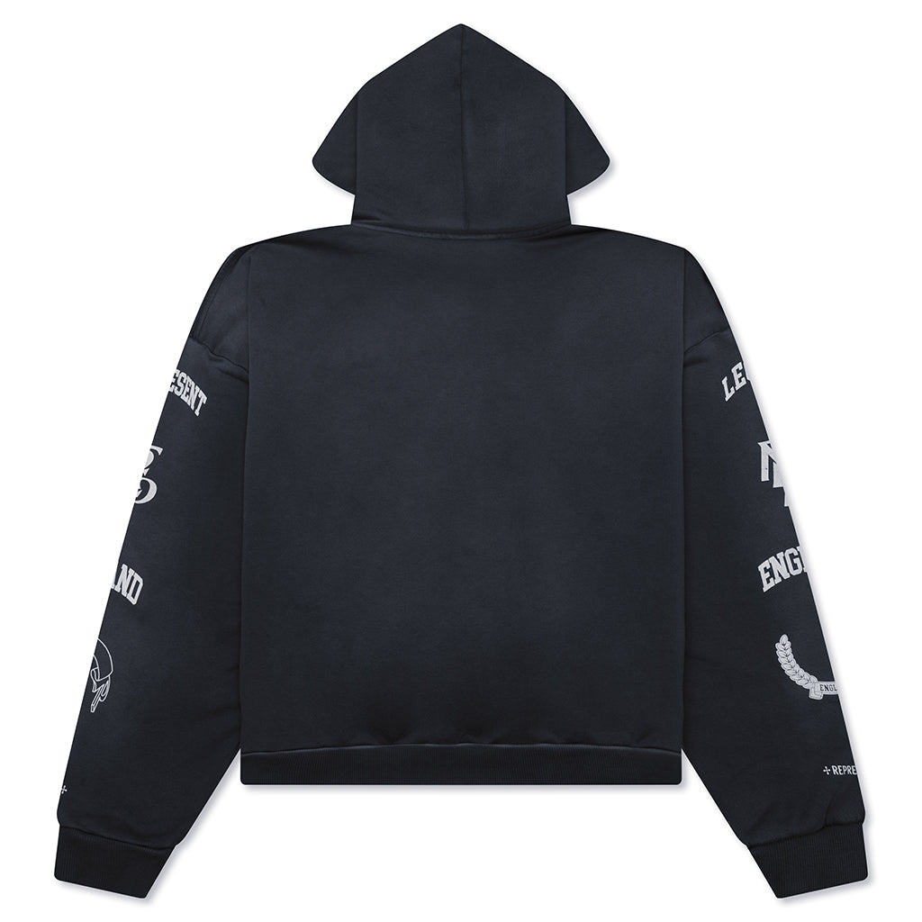 LEGACY CREST HOODIE - STAINED BLACK - 2