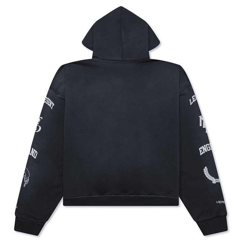 REPRESENT LEGACY CREST HOODIE - STAINED BLACK outlook