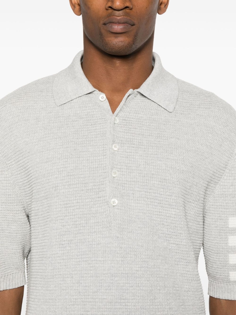 4-Bar knitted polo shirt - 5