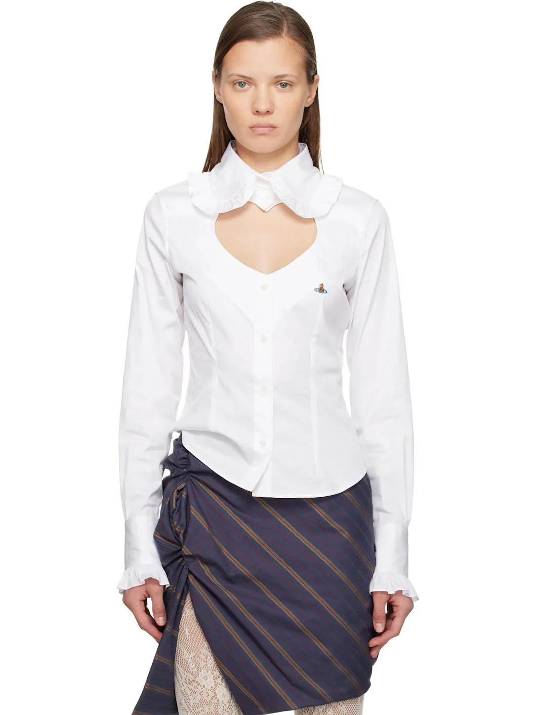 White Toulouse Frill Shirt - 1