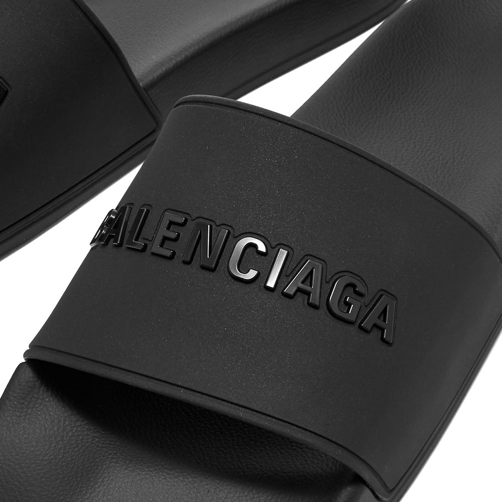 Balenciaga Tonal Logo Pool Slide - 4