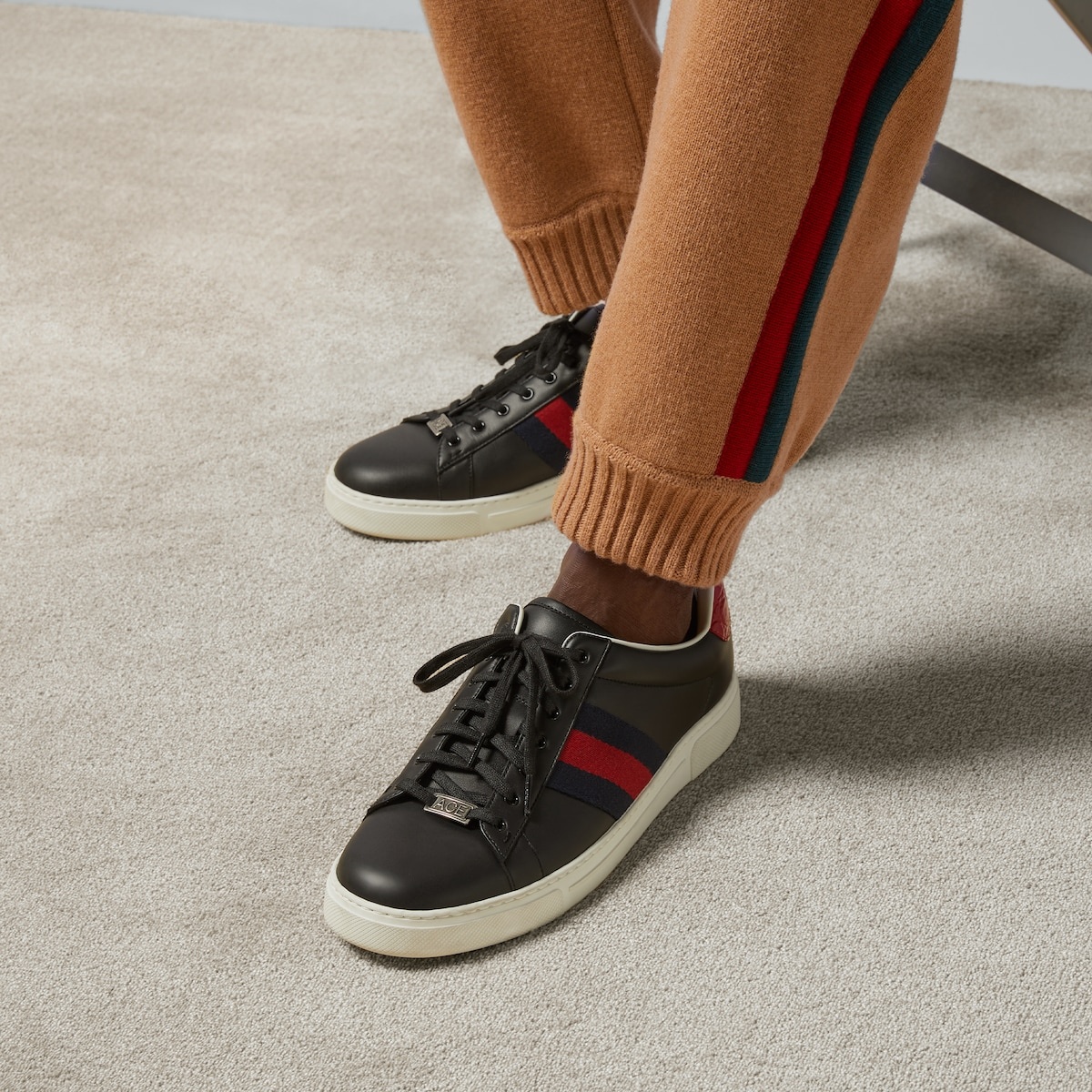 GUCCI Men's Gucci Ace sneaker with Web | REVERSIBLE