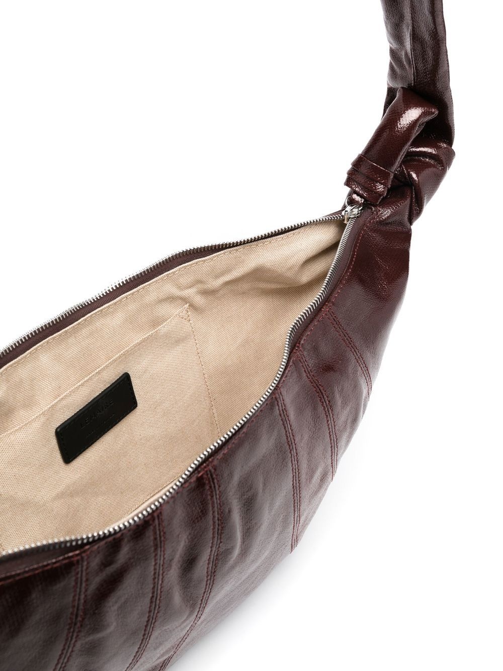 Croissant leather shoulder bag - 5