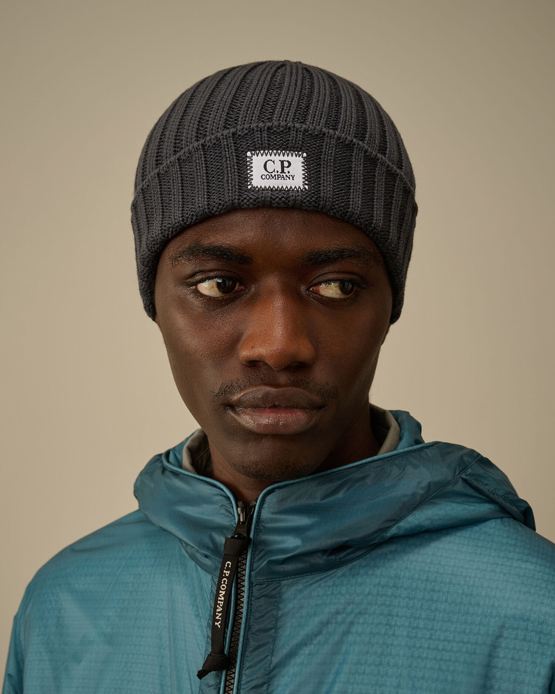 C.P. Company Extrafine Merino Wool Lens Beanie outlook