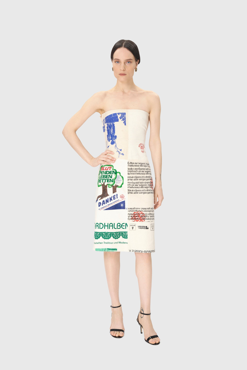 Marine Serre Regenerated Tote Bags Bustier Dress outlook