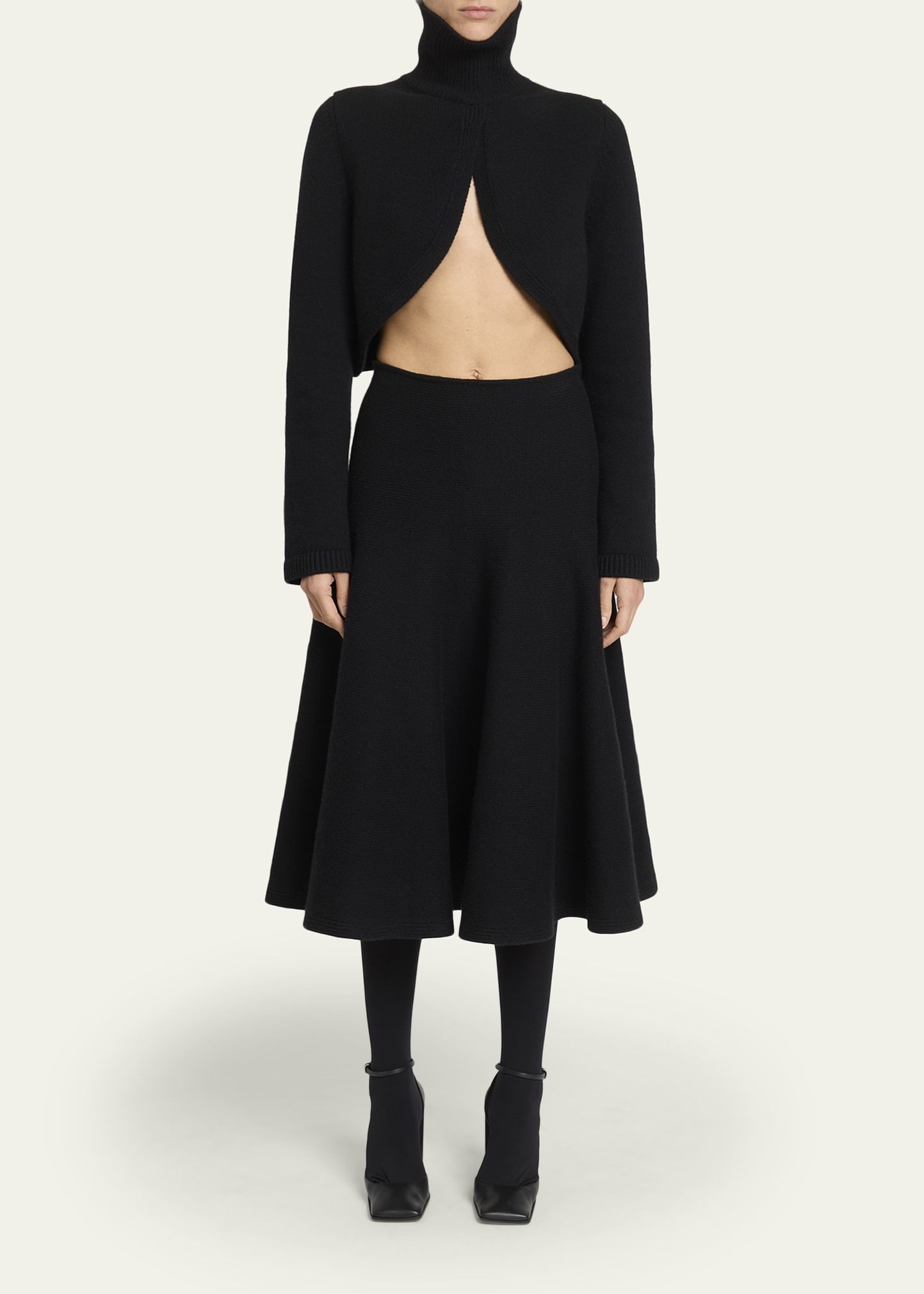 Cashmere-Blend Knit Cutout Sweater - 2