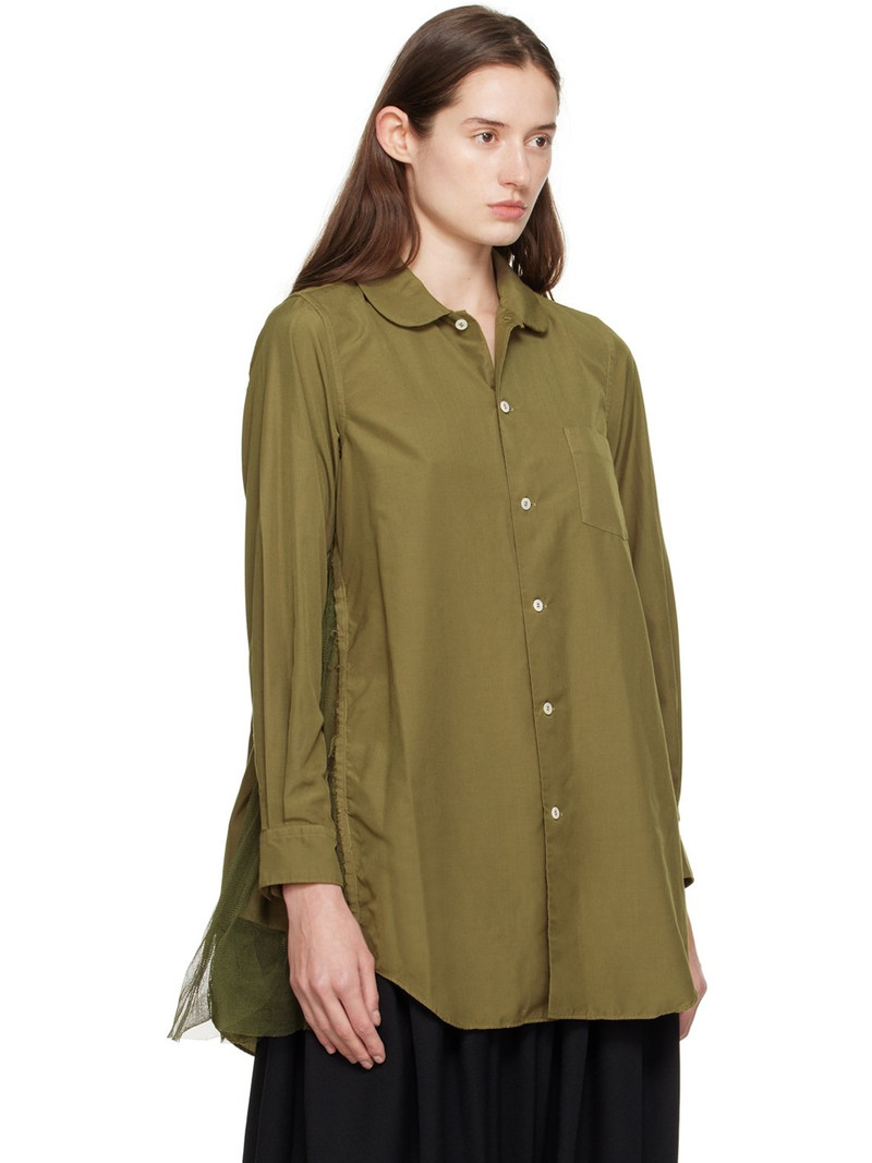 Khaki Paneled Shirt 2