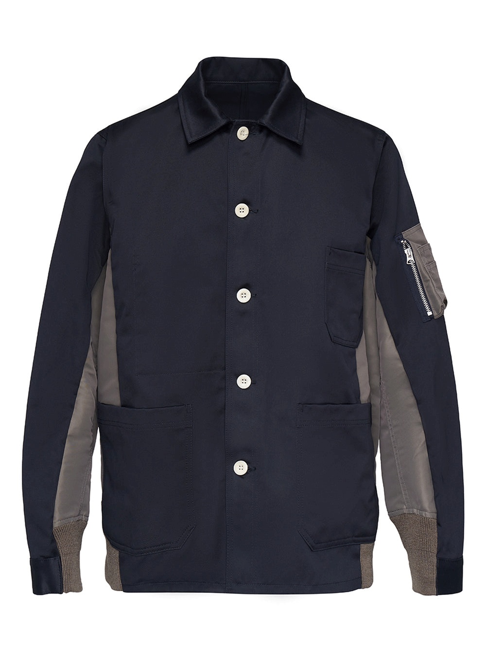 sacai Cotton Chino x Nylon Twill Blouson | club21 | REVERSIBLE