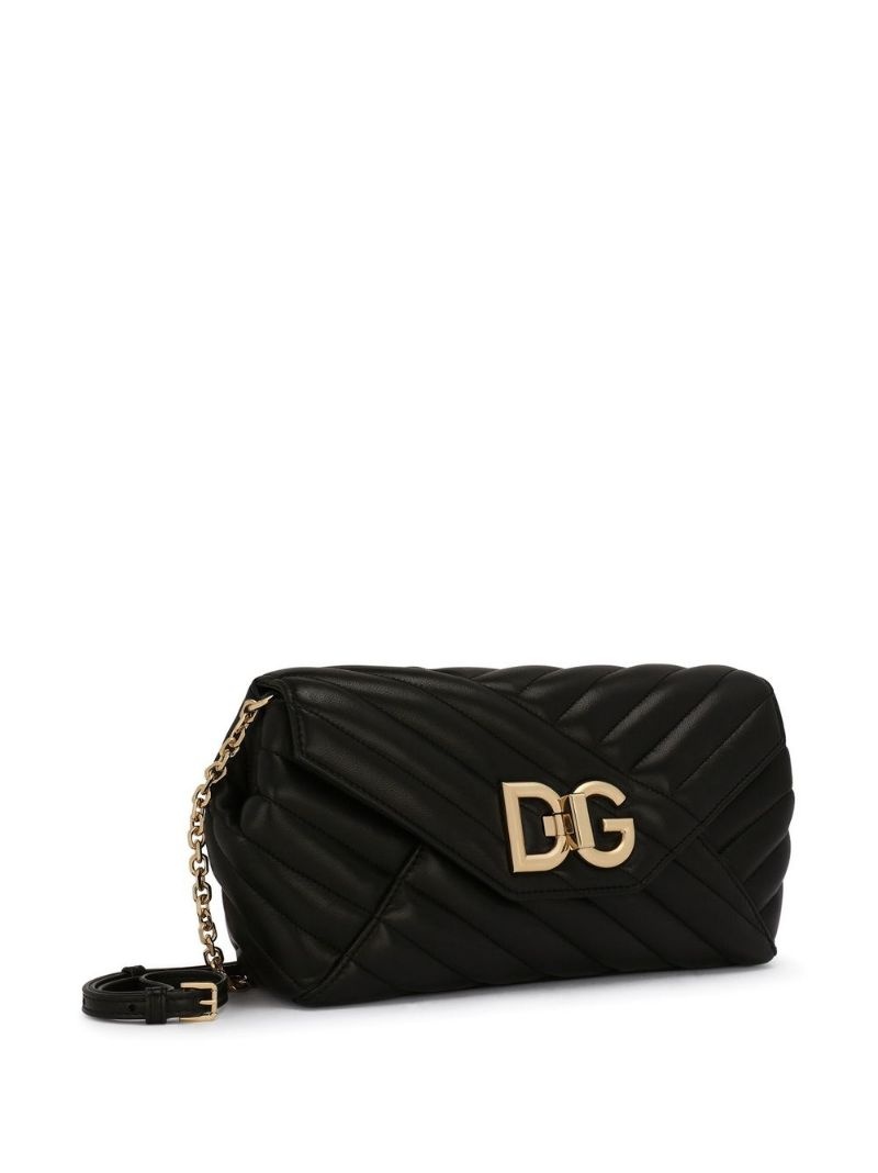 DG logo quilted shoulder bag - 4