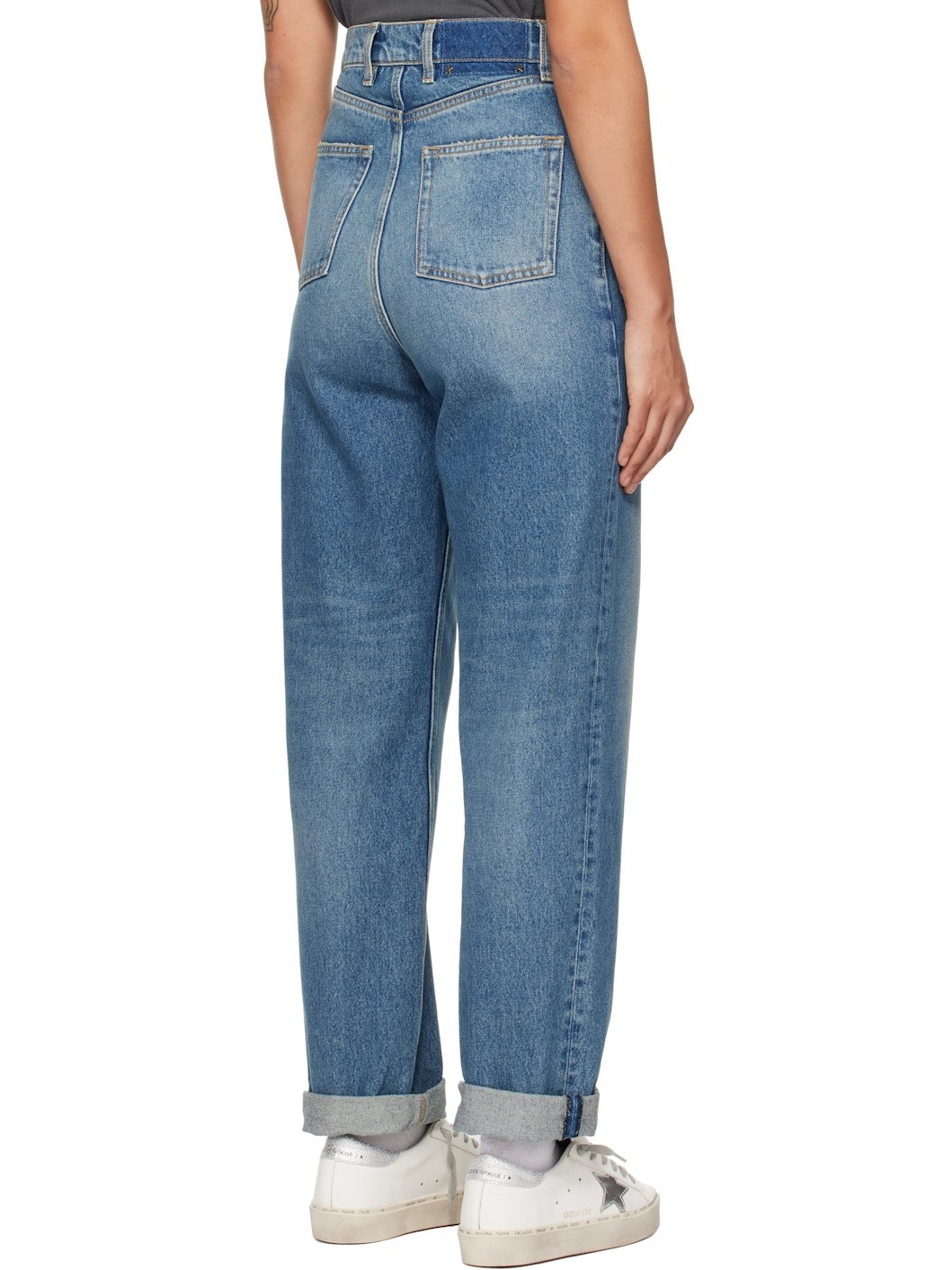 Blue Medium Wash Jeans - 3