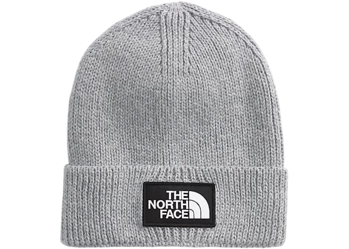The North Face TNF Logo Box Cuffed Beanie TNF Medium Grey Heather - 1