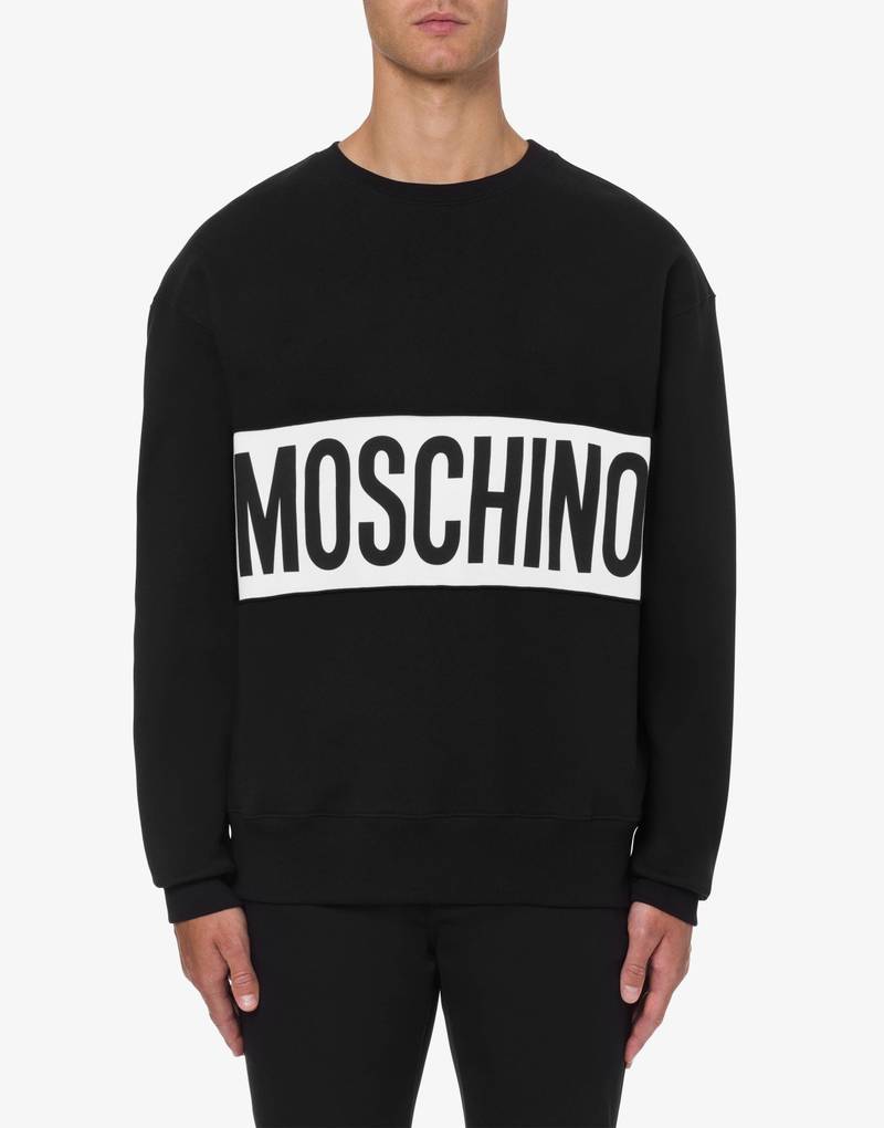 Moschino BAND LOGO COTTON SWEATSHIRT outlook