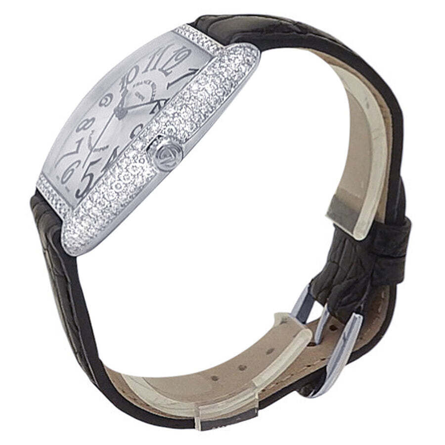 Pre-owned Franck Muller Cintree Curvex Automatic Diamond Silver Dial Ladies Watch 2852 SC D - 2