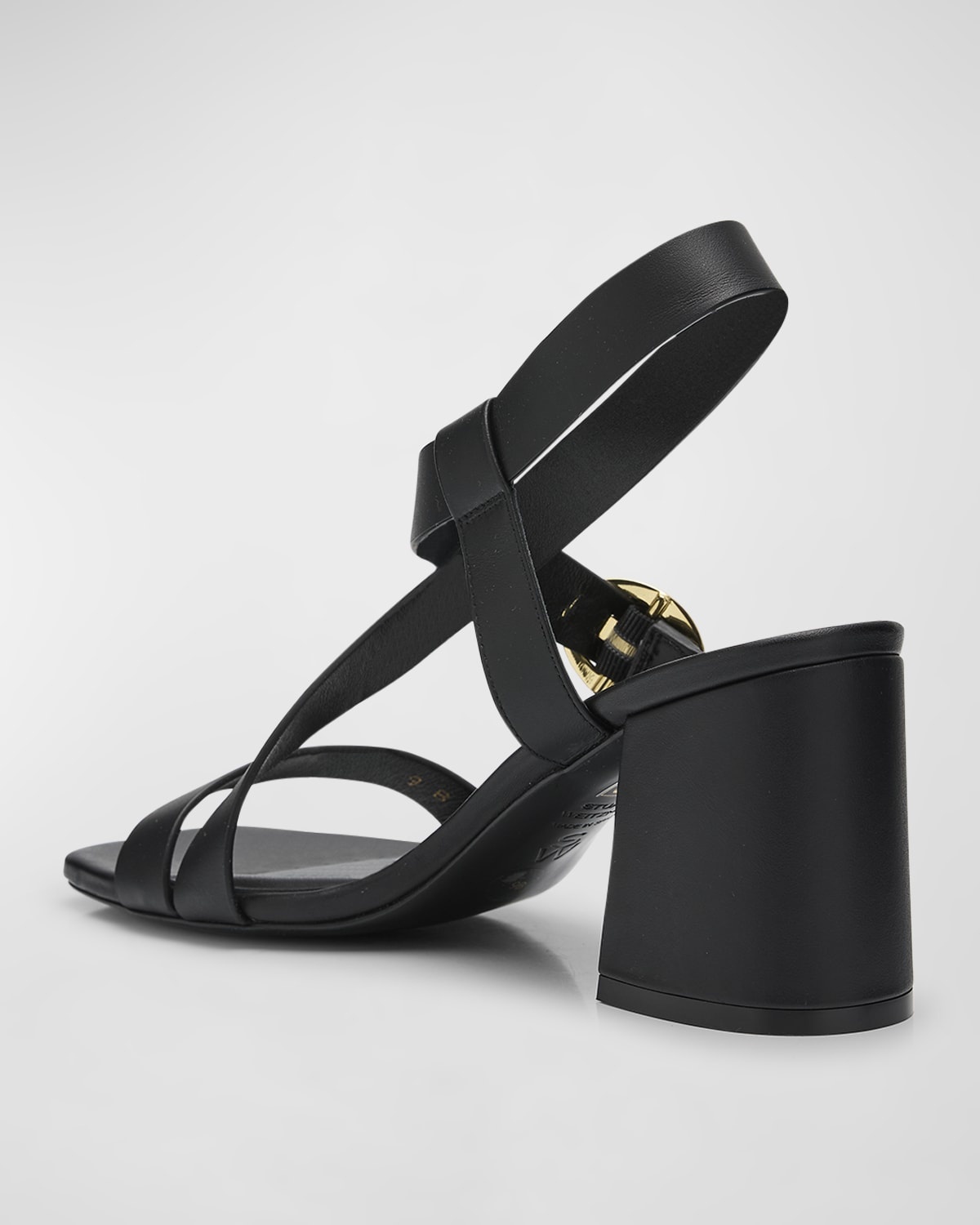 Benni Block-Heel Leather Sandals - 4