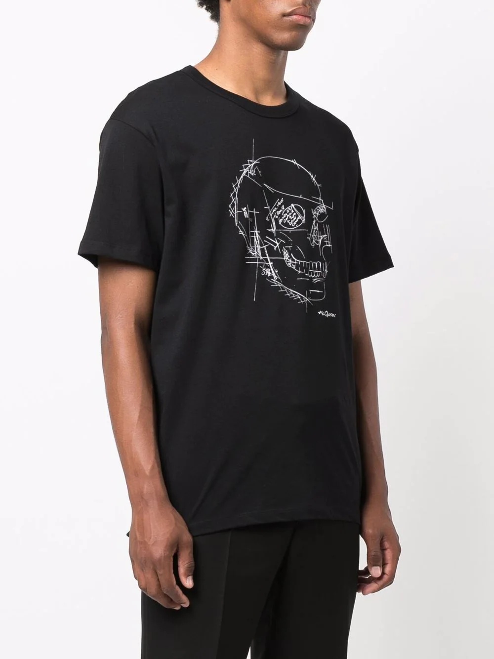 illustrated skull-print T-shirt - 3