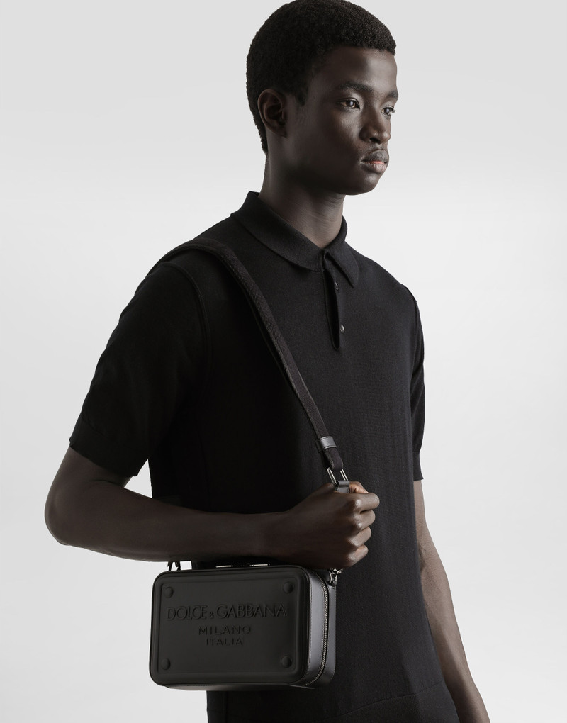 Dolce & Gabbana Calfskin crossbody bag with raised logo outlook