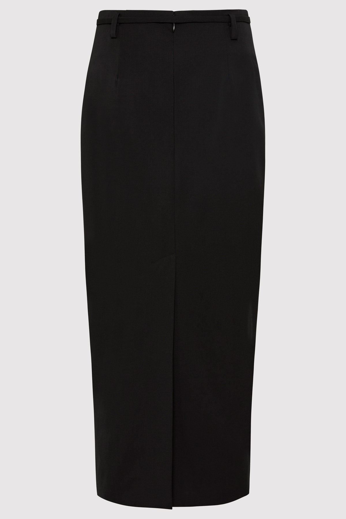 Belted Pencil Skirt - Black - 6