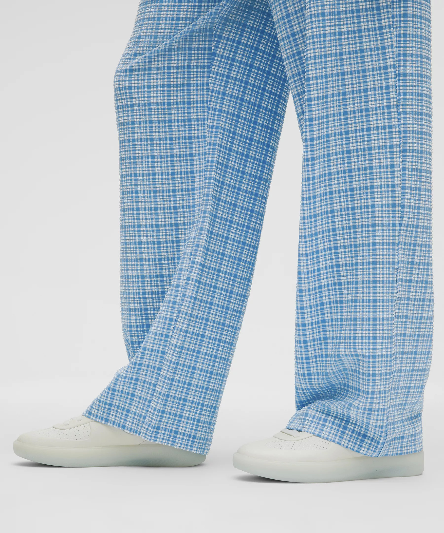 Seersucker Check Mid-Rise Pull-On Pant - 7