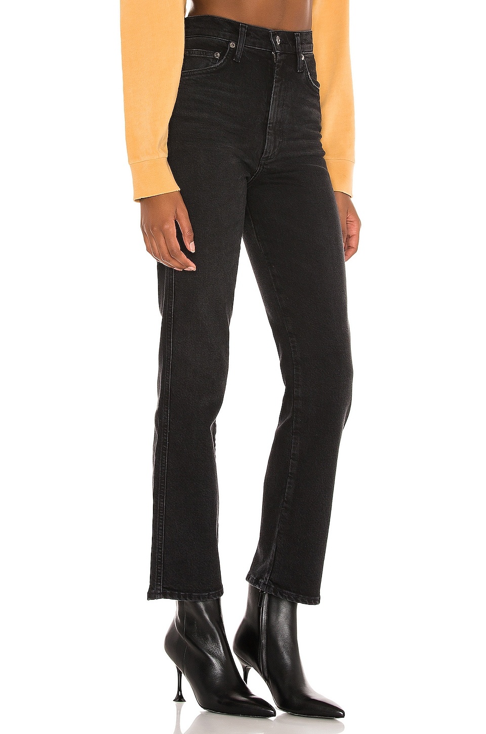Pinch Waist High Rise Kick Flare - 2